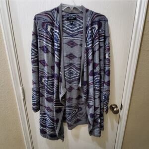 Lucky brand boho Aztec cardigan‎ seater size small